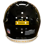 Washington Commanders Riddell Speed Authentic Helmet - Black Alternate Back View