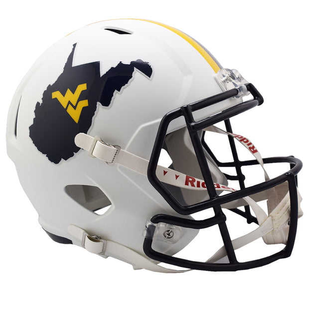 West Virginia Mountaineers Riddell Speed Replica Helmet - Country Roads 2022