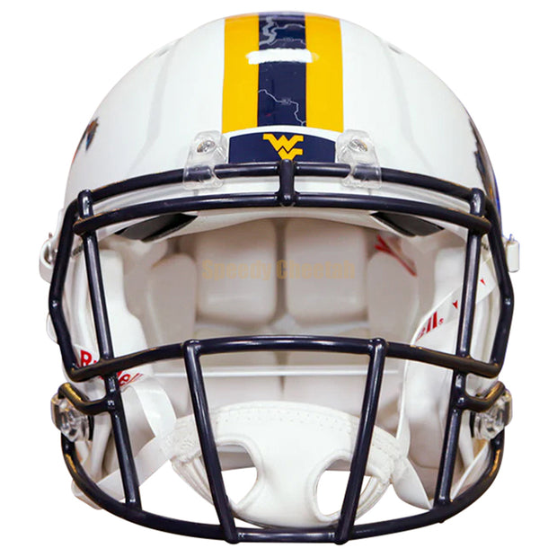 West Virginia Mountaineers Riddell Speed Authentic Helmet - Country Roads 2022