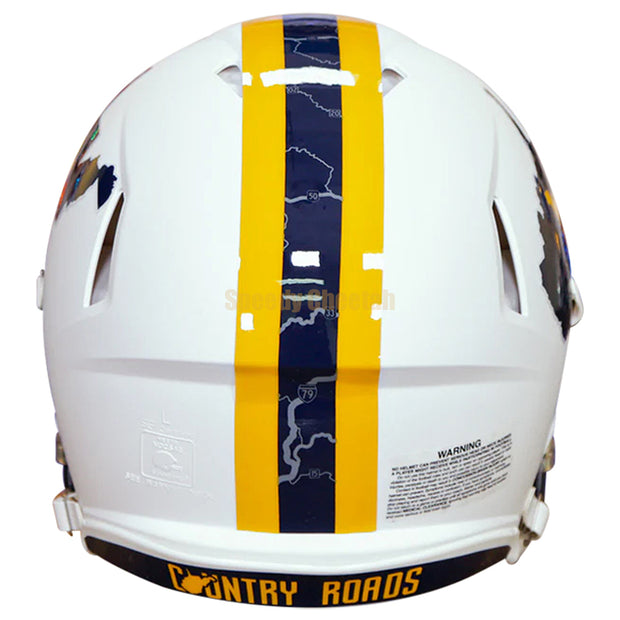 West Virginia Mountaineers Riddell Speed Authentic Helmet - Country Roads 2022