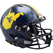 West Virginia Mountaineers Riddell Speed Authentic Helmet - Country Roads 2023