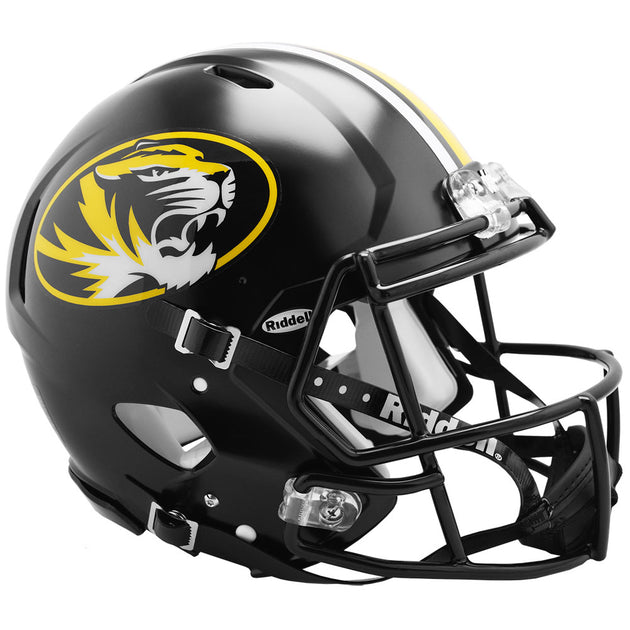 Missouri Tigers Anodized Black Speed Authentic Helmet – The Speedy Cheetah